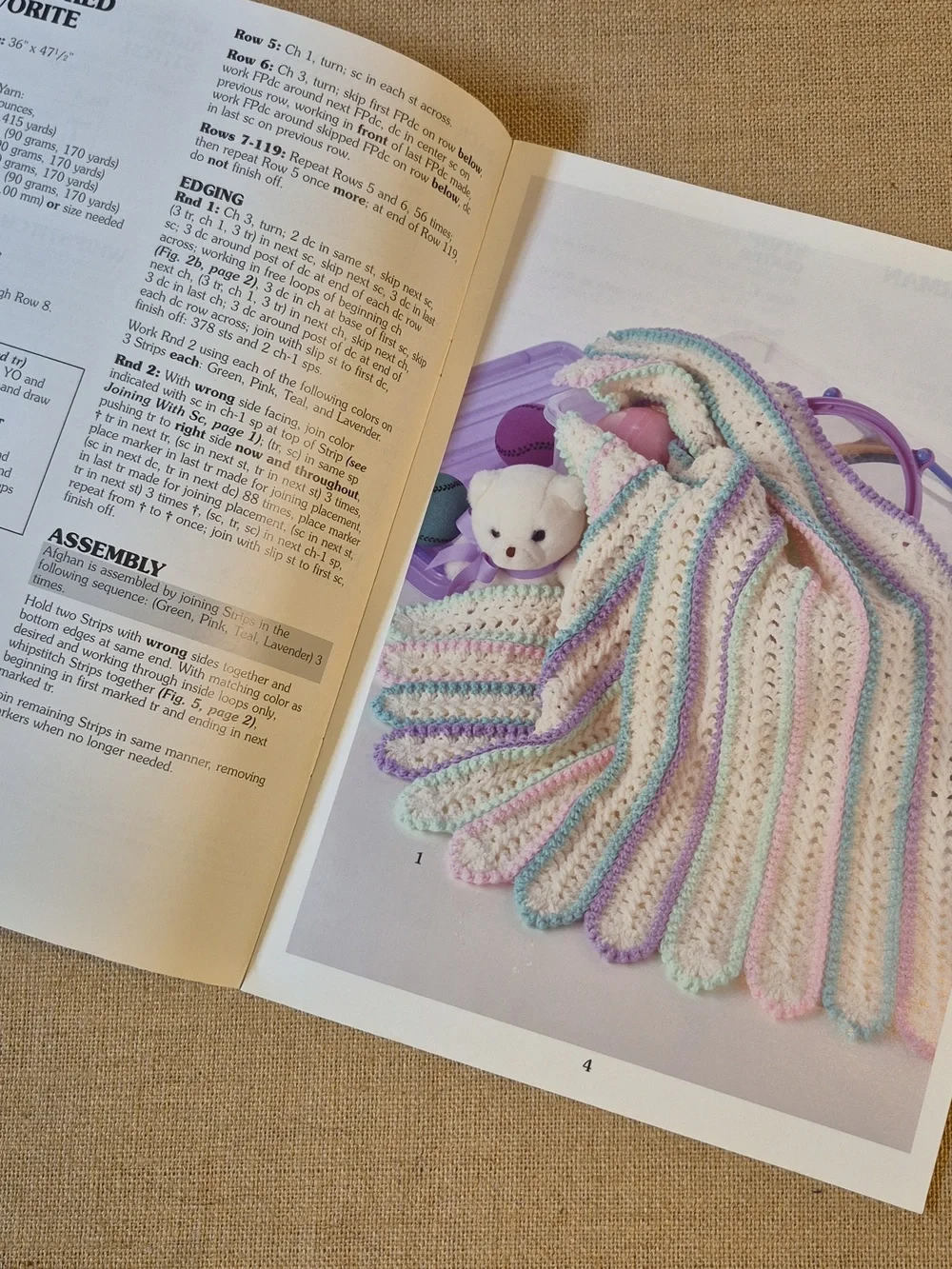 Vintage 1990's/2002 Lot Of 4 Mile-A-Minute Crochet Pattern Books - Picture 7 of 14